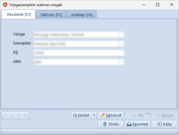 Vizsgaszerepkör Szakmai Minősítő Vizsgák