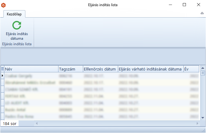 MEEljarasInditasLista