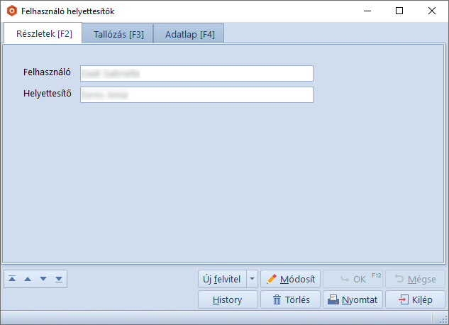 FelhasznaloHelyettesitok
