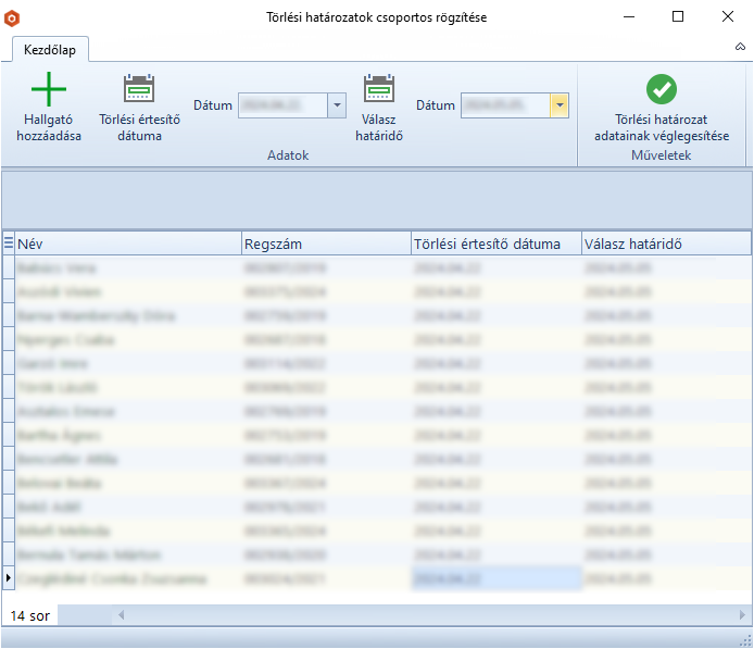 TorlesiHatarozatokCsoportosRogzitese