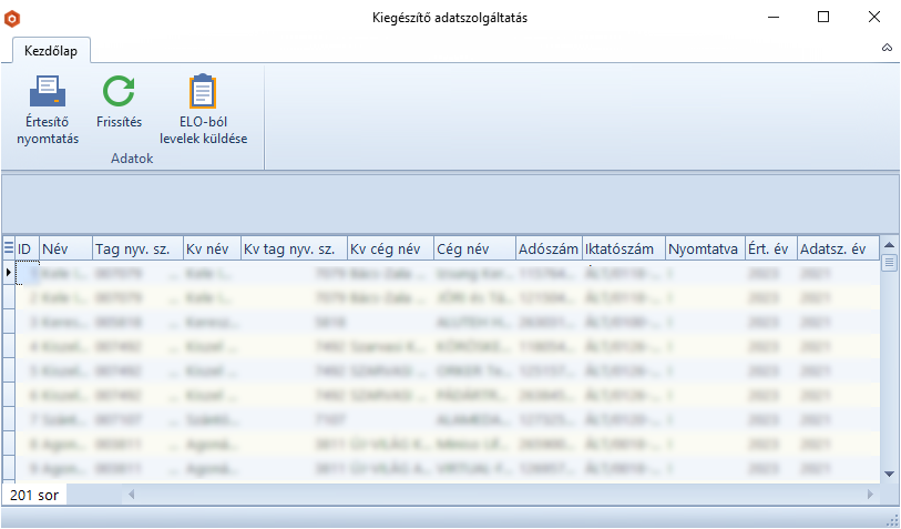 KiegeszitoAdatszolgaltatas